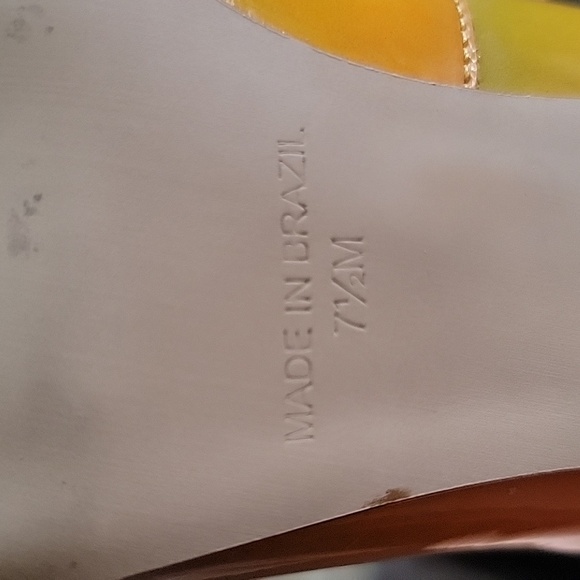 Steve Madden Zaney High Heel Pumps Synthetic Leather Rainbow Size 7.5M - Picture 7 of 10